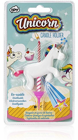 NPW Birthday Cake Candle Holders - Unicorn Candle Holder