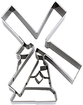 Städter Präge-Ausstecher Windmühle 8 cm Edelstahl, Silber, 8.5 cm
