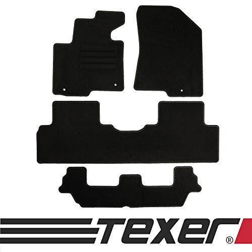 TEXER Textil Fußmatten Passend für Kia Carens IV Bj. 2013-2018 Basic