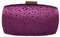 Boutique De FGG Pochette de soirée en cristal pour femme - Pour fête de mariage - Strass - Mini, violet, Small