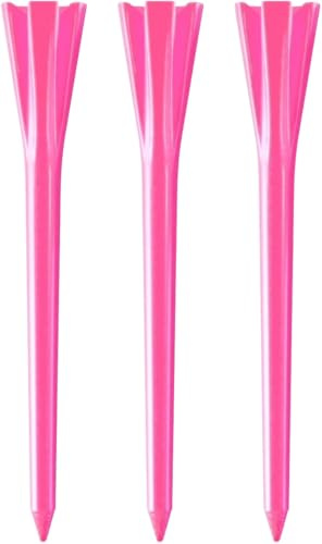 Izzo Plastic Golf Tees - Neon Pink
