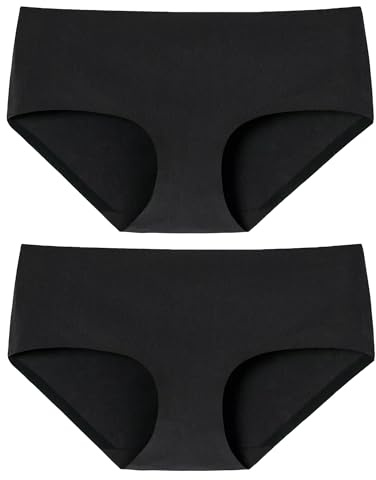 Schiesser Damen Invisible Cotton Panty Slip, Nahtlose Verarbeitung