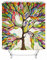 X-Labor Bunt Baum Duschvorhang 240x200cm Anti-Schimmel Wasserdicht Polyester Textil Stoff Badewannevorhang Shower Curtain 240x200cm