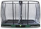 EXIT Toys Elegant Premium Rectangular Bodentrampolin - 244x427cm - Deluxe Sicherheitsnetz - Lange Federn - Rostfrei - Einfache Montage - Luxury Finish - Inground Trampolin Garten - Grün