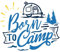 Samunshi® Born to Camp Schriftzug Aufkleber Sticker Autoaufkleber Scheibenaufkleber Motorradaufkleber - 25x21cm hellblau
