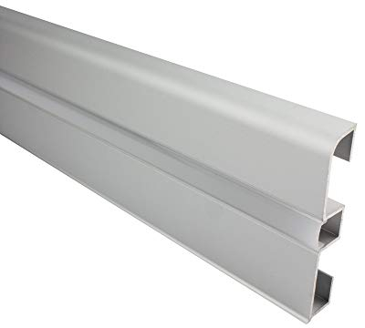 tktrading24 B-Ware - C01 LED Aluprofil silber Sockelleiste - 1m opal