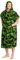CityComfort Badeponcho Damen und Herren Kapuzenhandtuch, Baumwolle Frottee Surf Poncho (S/M, Khaki Tarnung)