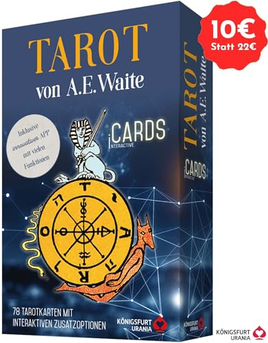 Tarot von A.E. Waite - iCards: 78 Tarotkarten mit interaktiven Zusatzoptionen (kostenlose App). Texte von Hajo Banzhaf und Noemi Christoph iCards Tarot