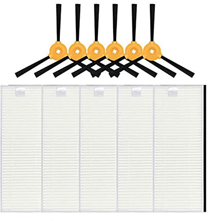 GYing HEPA-Filter-Seitenbürsten-Zubehör-Set für Ecovacs Deebot U2 DGN22 U2 Pro Saugroboter