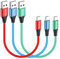 HOTNOW Câble Micro USB 30cm 3Pack, 0.3m Court Câble Android Tressé Cordon de Charge Rapide pour Samsung Galaxy S7 S6,Note 5,PS4,Power Bank et Plus