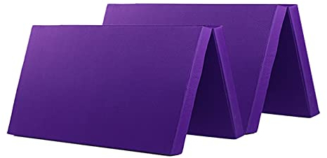 Turnmatte Weichbodenmatte Vierfache Oxford Tuch Gymnastik Matte, Faltbare weiche Fitness-Matte mit Griff, in Kampfkunst, Tanzen, Fitness 150x200x5cm
