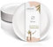 wisefood Zuckerrohr Teller - 50 Stück flache Bagasse Einwegteller rund weiß ∅ 26cm - Einmal Pappteller ideal als Partyteller oder Speiseteller - Nachhaltiges Zuckerrohr Geschirr ohne PLA/PE
