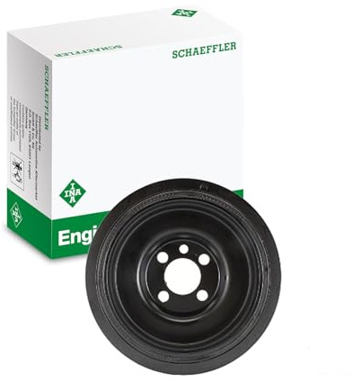 INA 544 0138 10 Riemenscheibe Kurbelwelle 140mm Kurbelwellenriemenscheibe Kompatibel mit VW Golf 6 5K1 038105243L 038105243M