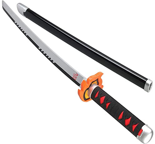 Kimimara Épée Demon Slayer - Katana en bambou Cosplay Blade Kamado Tanjirou Vulcan Edition - Taille enfant