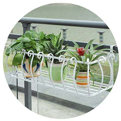 Contenants et accessoires pour plantes Porte-plante De Balcon Jardinières Suspendues Support De Pot De Panier De Fleur De Balcon De Garde-corps Jardinière En Fer Pour Clôture Pour Patio Porche Et Jard