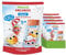 FRECHE FREUNDE Eiskalt! Apfel & Erdbeere, Stangen Eis zum Einfrieren, Fruchtgehalt 80%, ohne Zusatzstoffe & Aromen, glutenfrei & vegan, 7er-Pack, 7 x (5x50g)