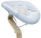 Stokke Nomi Newborn Set, White/Grey Blue - Mit 5-Punkt-Sicherheitsgurt und wendbarem, waschbarem Textilset - Passt auf alle Stokke Nomi Stühle
