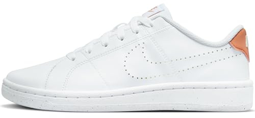 NIKE Damen WMNS Court Royale 2 NN Sneaker, White/White-Amber Brown-Guava Ice, 35.5 EU