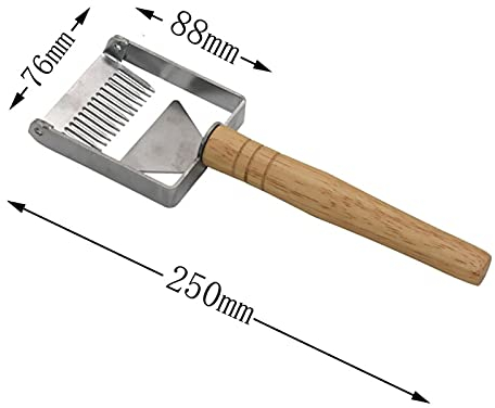 Imkereibedarf, Nadel mit Holzgriff, Honigmesser, spärlicher Schaufelschneider, Honigschaber, Bienenschaufel, Kamm, Entdeckelungsgabel, Bienenzuchtwerkzeuge