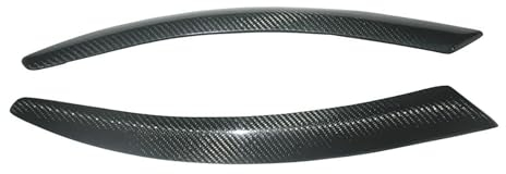 Joselin Autoscheinwerfer Lampe Augenbrauen Abdeckung,Kompatibel mit Audi A6 C6 4F 2004 2005 2006 2007 2008 2009,Autozubehör