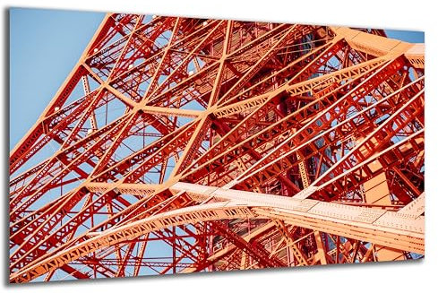 DARO Design - Wand-Bild auf 6mm HDF 40x30 cm Tokyo Turm - Wand-Deko Bilder Geschenk