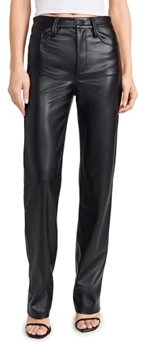 JOE'S JEANS Women's The Margot Vegan Leather Pants, Black, 27