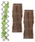 Relaxdays Grigliato in Legno per Rampicanti Allungabile 180x30 cm, Set 3 Tralicci Piante da Giardino e Balcone, Marrone