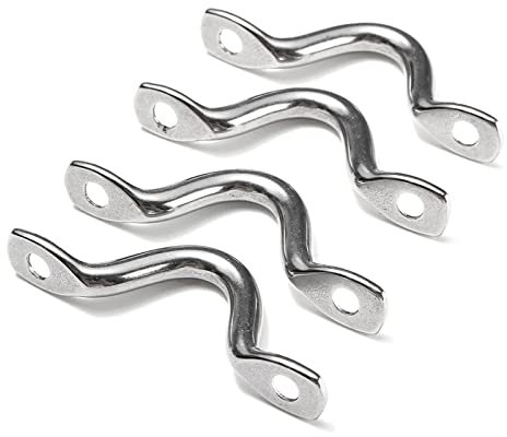 BUUNHI Marine Hardware 4Pcs Boat Marine Tie Down Fender Hook Canopy For Boat Decks And Other Marine Applications Deck Hardware