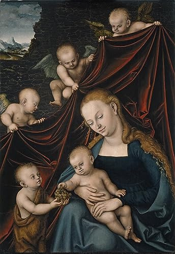 PSVDCTOO Vintage Malerei Poster Poster Bilder Johann der Standhafte Kurfürst von Sachsen von Lucas Cranach dem Älteren für Home Dekoration60x90cm