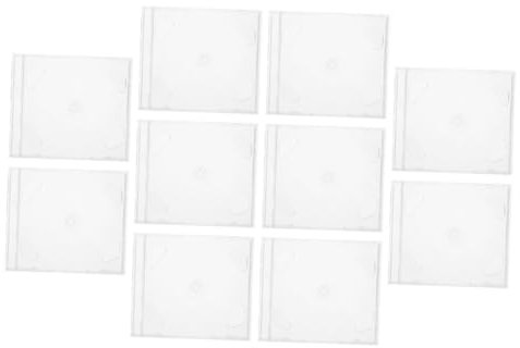 CONGARTENO 10pcs Cd Box Standard Dvd Case Portable Disc Storage Organizer Box Dvd Cases