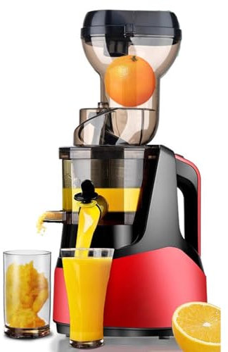 Máquina exprimidora de masticación de 150 W – 1000 ml, prensa en frío con doble filtrado, 90% de rendimiento de jugo, exprimidor centrífugo, función inversa, fácil de limpiar, fruta entera/helado,