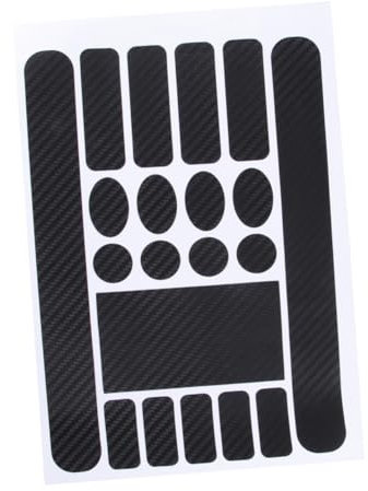 KOMBIUDA Fahrrad Schutzaufkleber Set Aus Vinyl Für Rahmen Und Kettenstreben Schwarze Carbon Optik Robuster Schutz Für BMX Und Weitere Fahrräder Universelle Passform Einfache