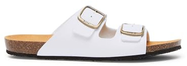 Scholl Men's Didier Sandal, White, 13.5 UK