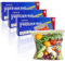 RAONEUS 90Pcs Freezer Bags-Small Food Storage Bags Reusable with Expandable Bottom Airtight and Leakproof Double Zip Seal BPA Free Reusable for Food Storage Snacks,Fruitt (S)