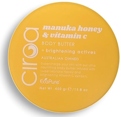 Ciroa - Body Butter - Manuka Honey & Vitamin C | Brightening Activities | 450g | Packaging May Vary | Imperfect Lid