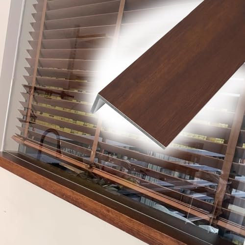 Fensterbank AußEn Fensterbankabdeckung aus Walnussholz für Holzfensterbänke, Wasserdichte Ersatz-Abdeckplatten für Fensterbänke für Pflanzen, Moderne Fensterbank-Schutzplatte für Erkerumbau(Style1,3.2