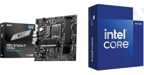 MSI PRO B760M-P DDR4 Scheda madre Micro-ATX + Intel Core i5-14400 Processore per sistemi desktop 14400 10 core