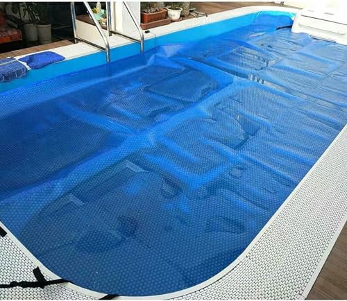ERSINIAN Pool Solar Cover with Bubbles Rectangular Above Ground Pool Cover 2m/3m/4m/5m/6m/7m/8m, Solar Bubble Heat Insulation Film Swimming Solar Blue Pool Cover,Pool Heaters-1