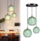 KOSHSH Pendelleuchte Esstisch 3-Flammig, Modern Hängeleuchte Höhenverstellbar Hängelampe Glas Grün, E27 Esstischlampe Hängend für Wohnzimmer Küche Schlafzimmer Flur