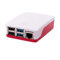 Scatola ufficiale per Raspberry Pi 4 - Colore rosso e bianco, ventilazione efficiente, protezione e facile accesso per progetti informatici.
