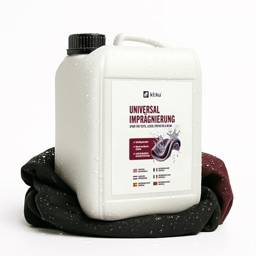ki:ku® Impregnación universal | Spray impermeabilizante para textiles, cuero, lana, sintéticos UVM. | contra la suciedad y la humedad | repelente al agua y transpirable | para zapatos, ropa, tiendas