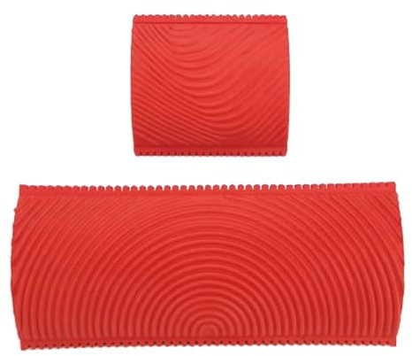 Graining Tool Roller Set - Texture Paint Pattern Art Wall Design | Reusable Rubber Painting Roller, Faux Wood Finish Tool for Panels, Realistic Wood Grain Effect for Household Wall Decoration Project