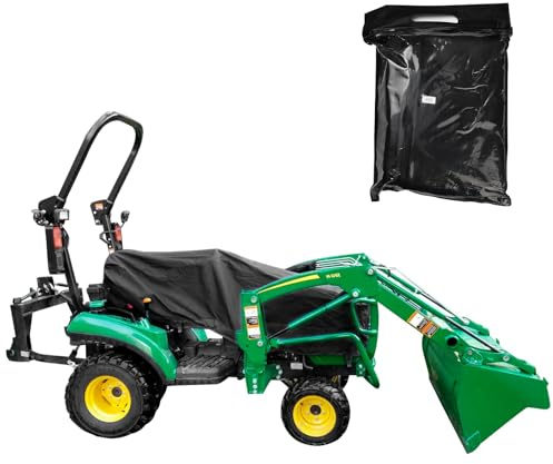 Alvorox Traktorabdeckung, passend für New Holland Boomer Kubota BX Serie Mahindra Max & Emax, 600D Oxford-Tuch, wasserdicht, strapazierfähig, langlebige Abdeckungen für Kompakttraktor-Rasenmäher (S)