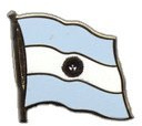 Flaggen-Pin / Anstecker Argentinien vergoldet