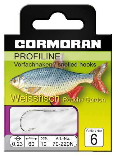 Cormoran PROFILINE WeiÃƒŸfischhaken Nickel Gr. 6 0,23mm