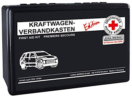 LEINA-WERKE REF 82090 Kfz-Verbandkasten Standard, Edition DRK, DIN 13164