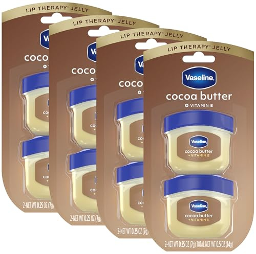Vaseline Lip Therapy Cocoa Butter Lip Moisturizer 8-Pack, 0.25 Oz Ea