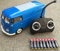 RC ferngesteuert V W B u l l i 1962 T1-1:18 RTR, komplett-Set, Licht inkl. Fernsteuerung - DER Klassiker ! Bus oder Transporter, Farbe wählbar. (Transporter - BLAU)