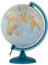 TECNODIDATTICA Night&Day Carte du Monde avec Double cartographie Politique et Constellations célestes, Carte du Monde précis en Italien Diamètre 25 cm