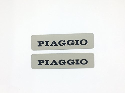 Ein Paar Aufkleber für Metalltank für Piaggio Ciao Si Bravo, 11,5 x 2,8 cm.